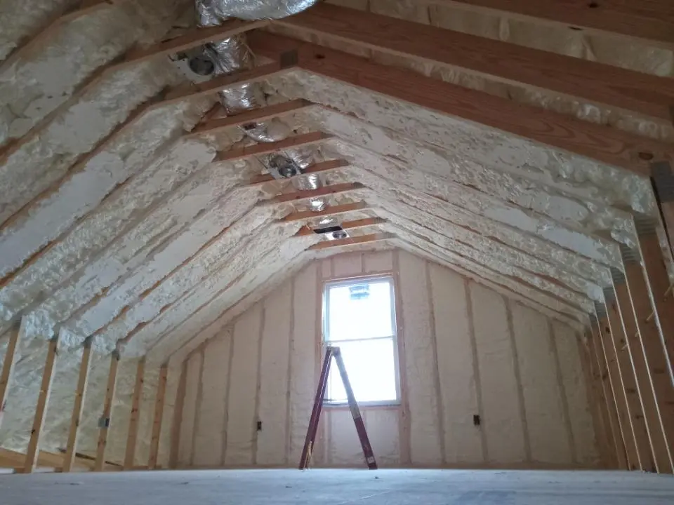 Spray foam roofing application for Crawl Space Insulation project in San Jacinto